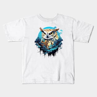 Owl Bird Animal Freedom World Wildlife Beauty Adventure Kids T-Shirt